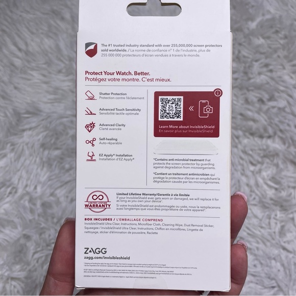 zagg Cell Phones & Accessories Zagg Apple Watch Screen Protector